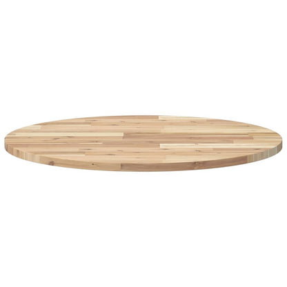 Tischplatte Rund Ø70x2 cm Massivholz Akazie