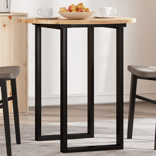 Tischplatte Rund Ø70x2 cm Massivholz Akazie
