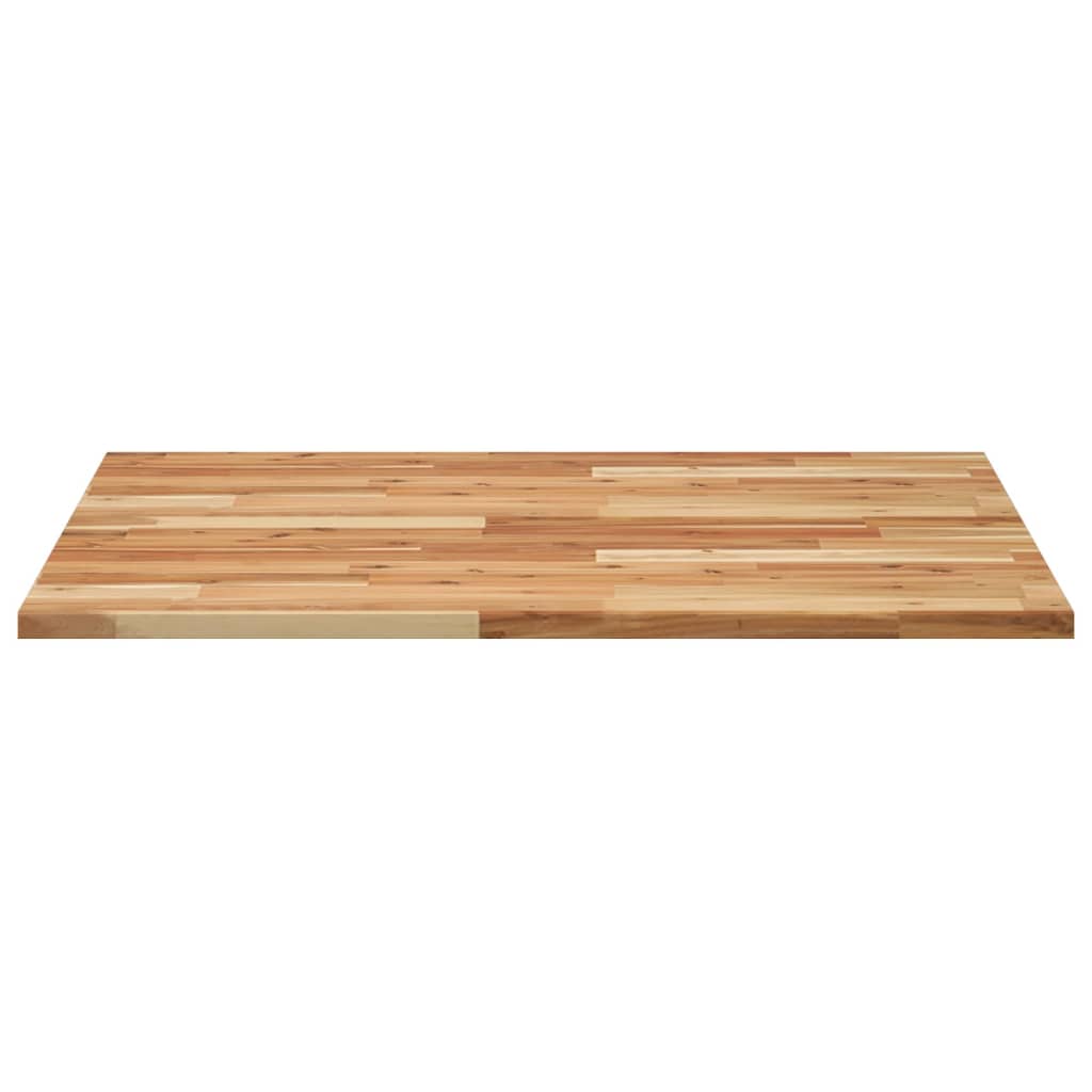 Bordplade firkantet 80x80x2 cm massiv træ akacie