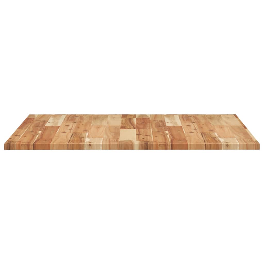 Bordplade firkantet 80x80x2 cm massiv træ akacie