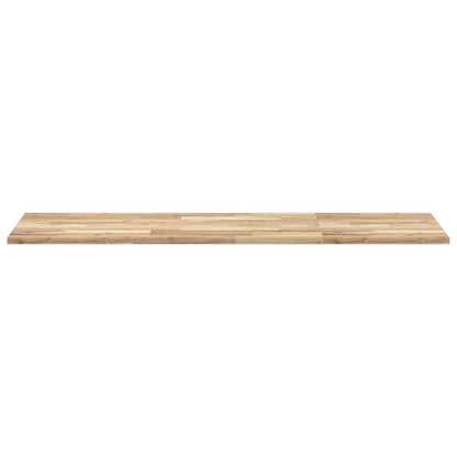 Tischplatte Rechteckig 140x50x2 cm Massivholz Akazie