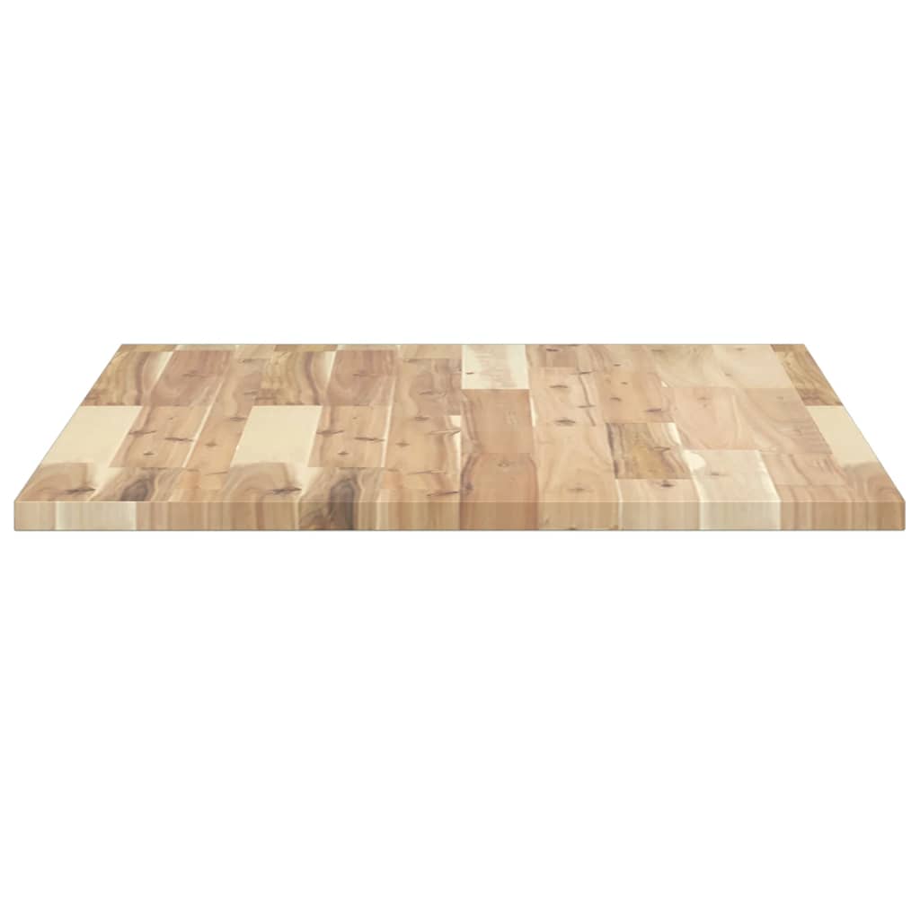 Tischplatte Rechteckig 80x60x2 cm Massivholz Akazie
