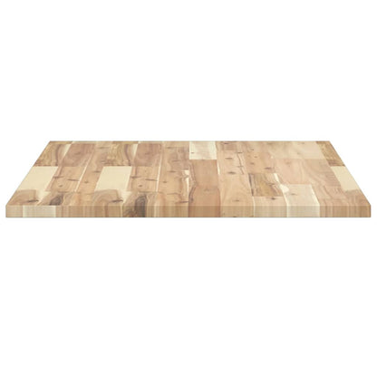 Tischplatte Rechteckig 80x60x2 cm Massivholz Akazie