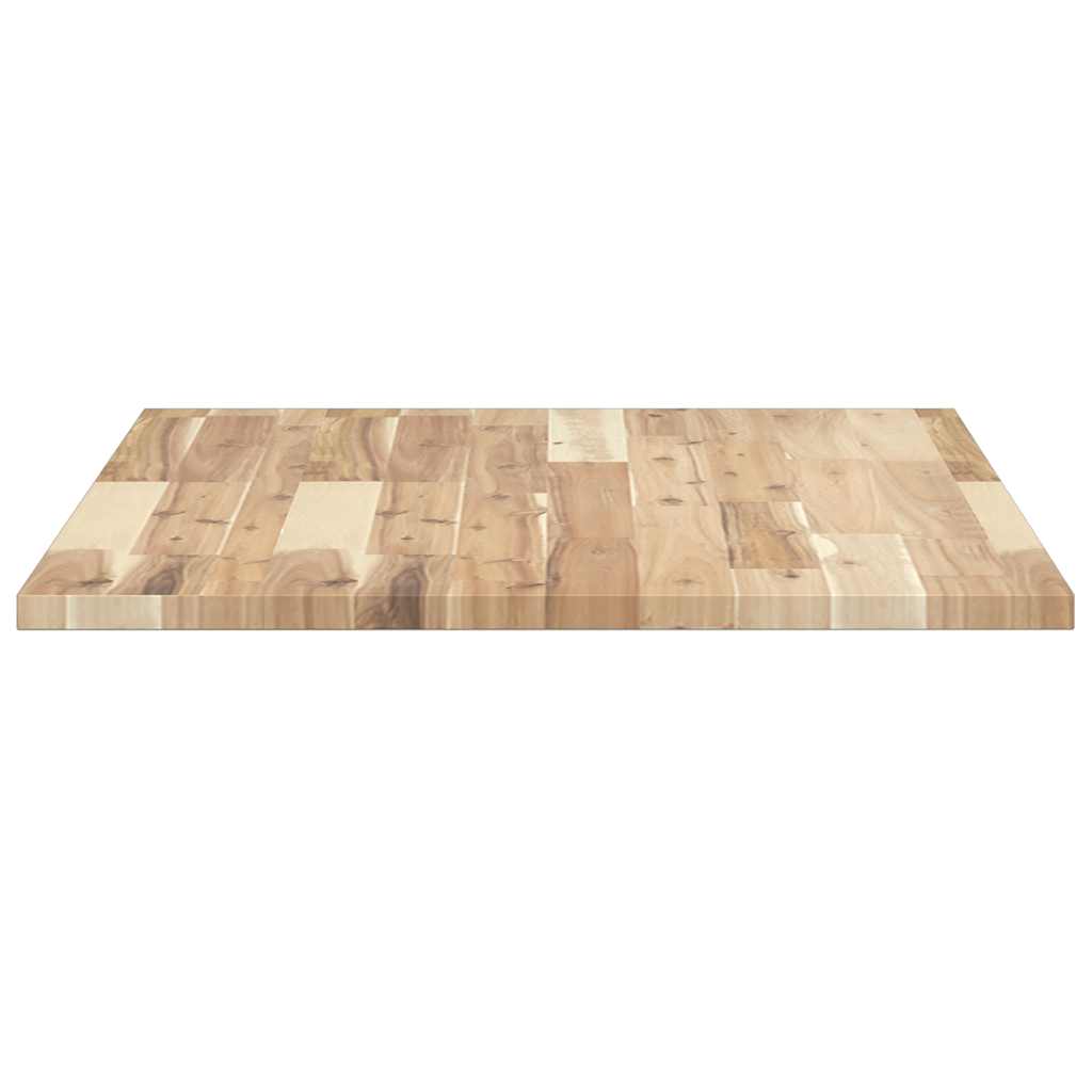 Tischplatte Rechteckig 80x60x2 cm Massivholz Akazie