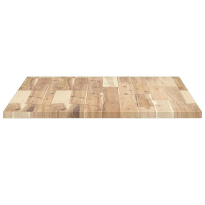 Tischplatte Rechteckig 80x60x2 cm Massivholz Akazie