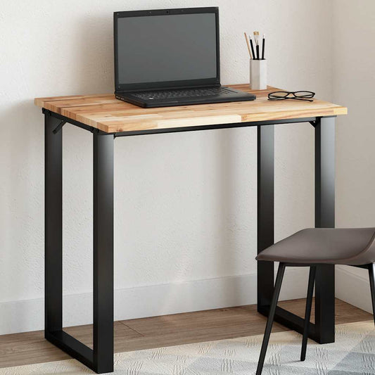 Tischplatte Rechteckig 80x60x2 cm Massivholz Akazie