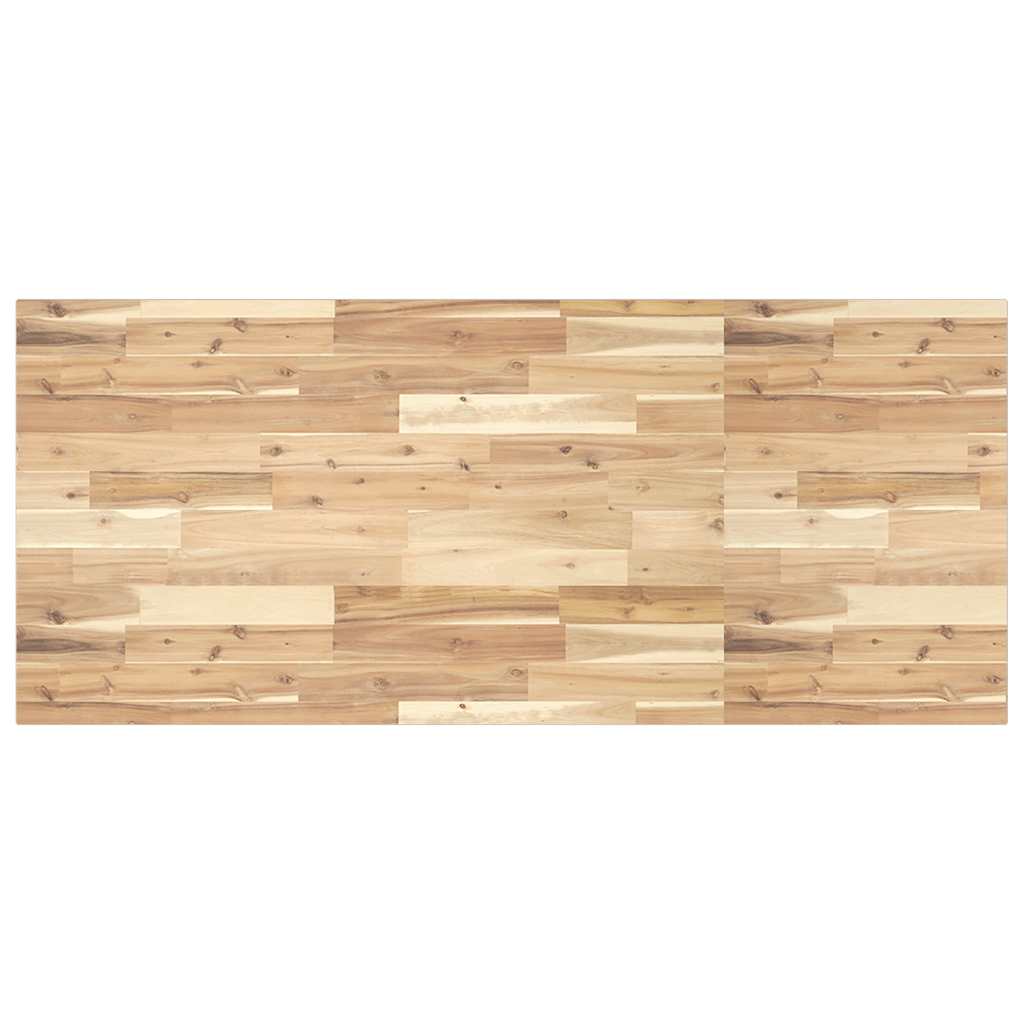 Tischplatte Rechteckig 120x60x2 cm Massivholz Akazie