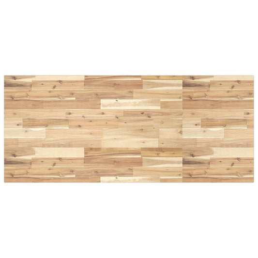 Tischplatte Rechteckig 140x60x2 cm Massivholz Akazie