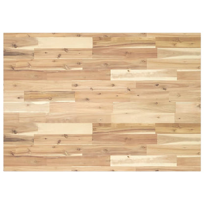 Tischplatte Rechteckig 80x70x2 cm Massivholz Akazie