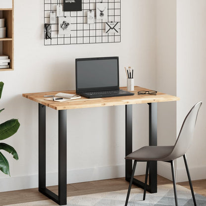 Tischplatte Rechteckig 80x70x2 cm Massivholz Akazie