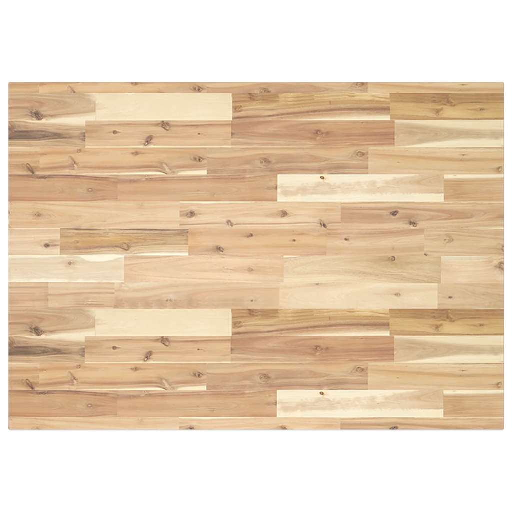 Tischplatte Rechteckig 120x70x2 cm Massivholz Akazie