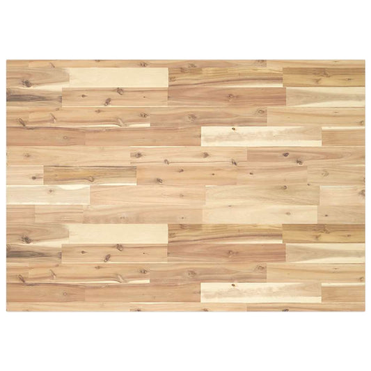 Tischplatte Rechteckig 120x70x2 cm Massivholz Akazie