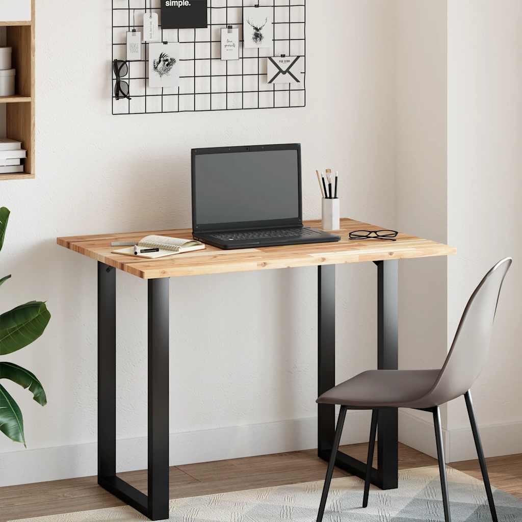 Tischplatte Rechteckig 120x70x2 cm Massivholz Akazie