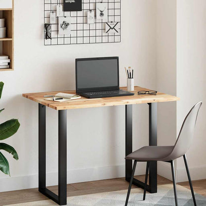 Tischplatte Rechteckig 120x70x2 cm Massivholz Akazie