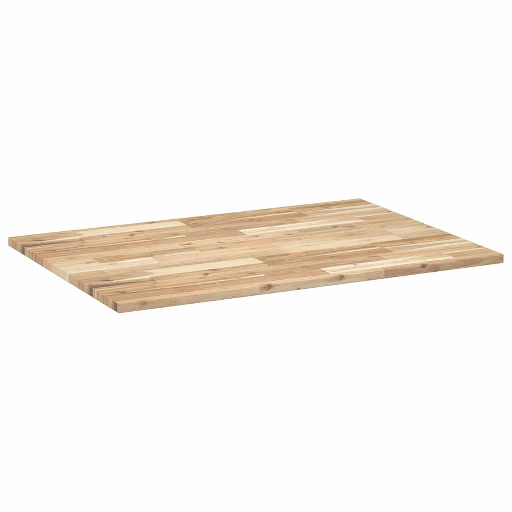 Tischplatte Rechteckig 120x70x2 cm Massivholz Akazie