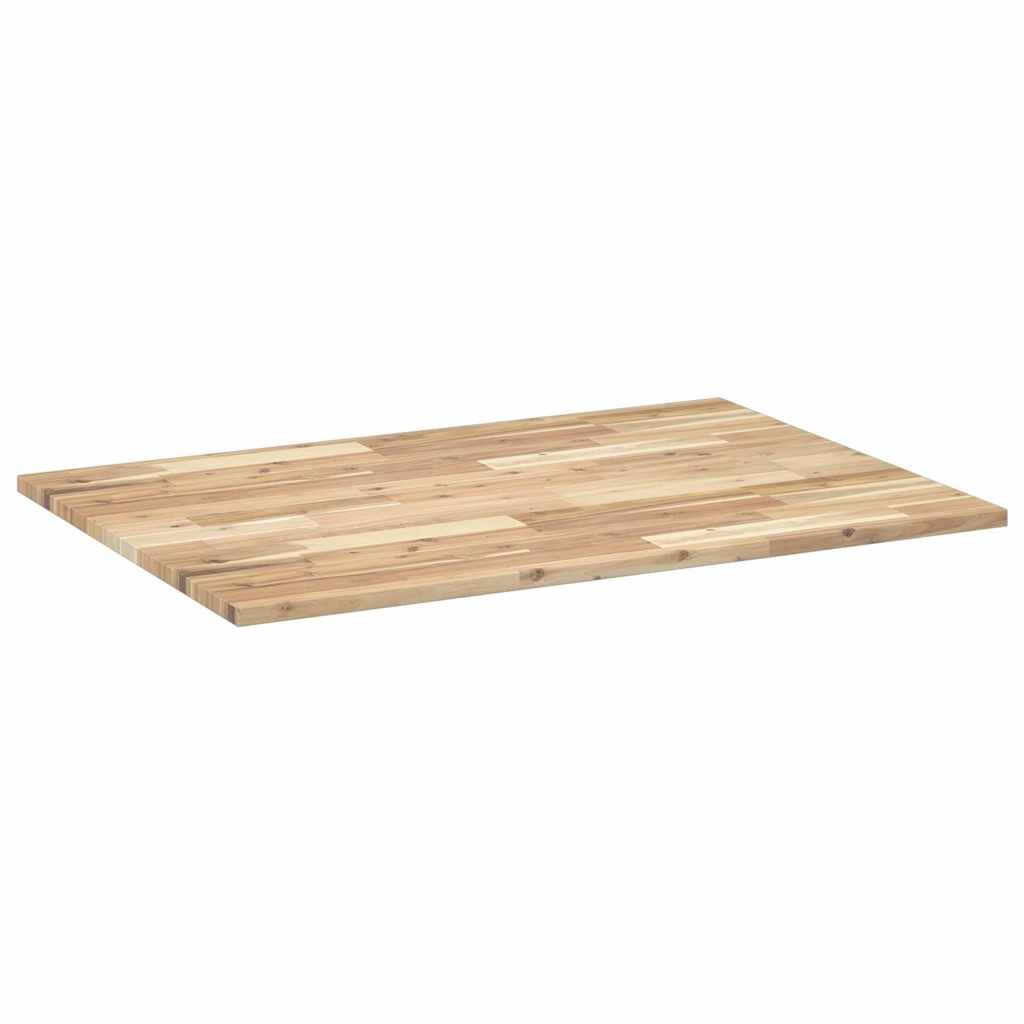 Tischplatte Rechteckig 120x70x2 cm Massivholz Akazie