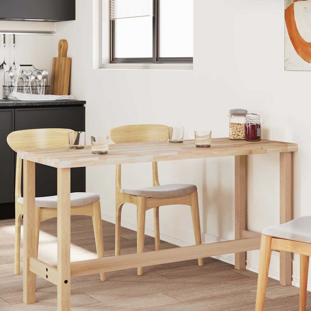 Tischplatte Rechteckig 120x50x4 cm Massivholz Akazie