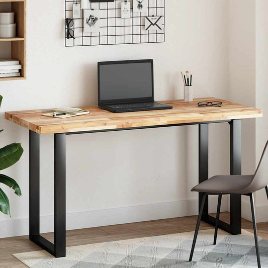 Tischplatte Rechteckig 120x60x4 cm Massivholz Akazie
