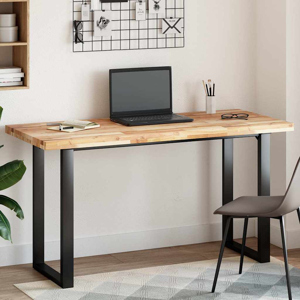 Tischplatte Rechteckig 140x60x4 cm Massivholz Akazie
