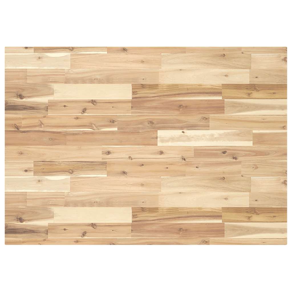 Tischplatte Rechteckig 100x70x4 cm Massivholz Akazie