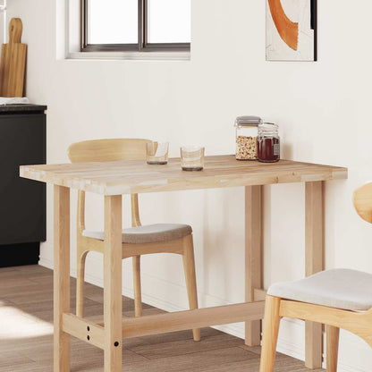 Tischplatte Rechteckig 100x70x4 cm Massivholz Akazie
