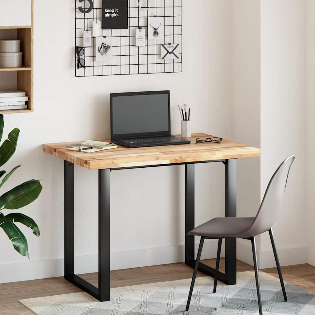 Tischplatte Rechteckig 120x70x4 cm Massivholz Akazie