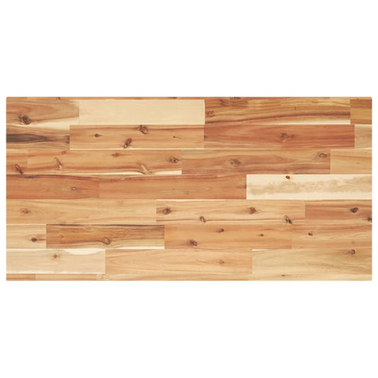 Tischplatte Rechteckig 80x40x2 cm Massivholz Akazie
