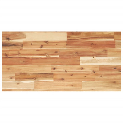 Tischplatte Rechteckig 100x40x2 cm Massivholz Akazie