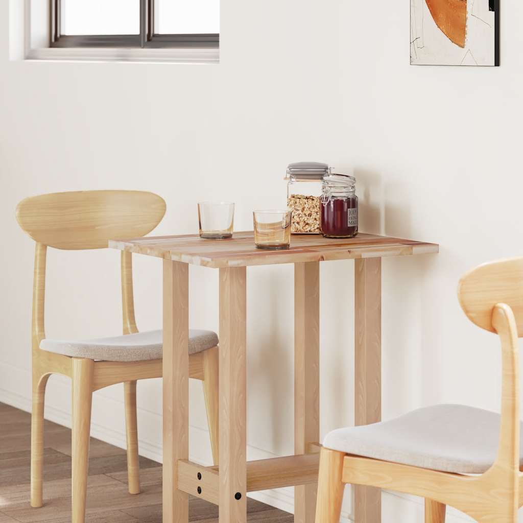 Tischplatte Rechteckig 80x50x2 cm Massivholz Akazie