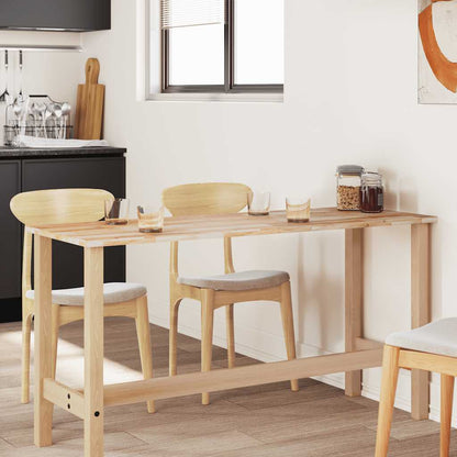 Tischplatte Rechteckig 120x50x2 cm Massivholz Akazie