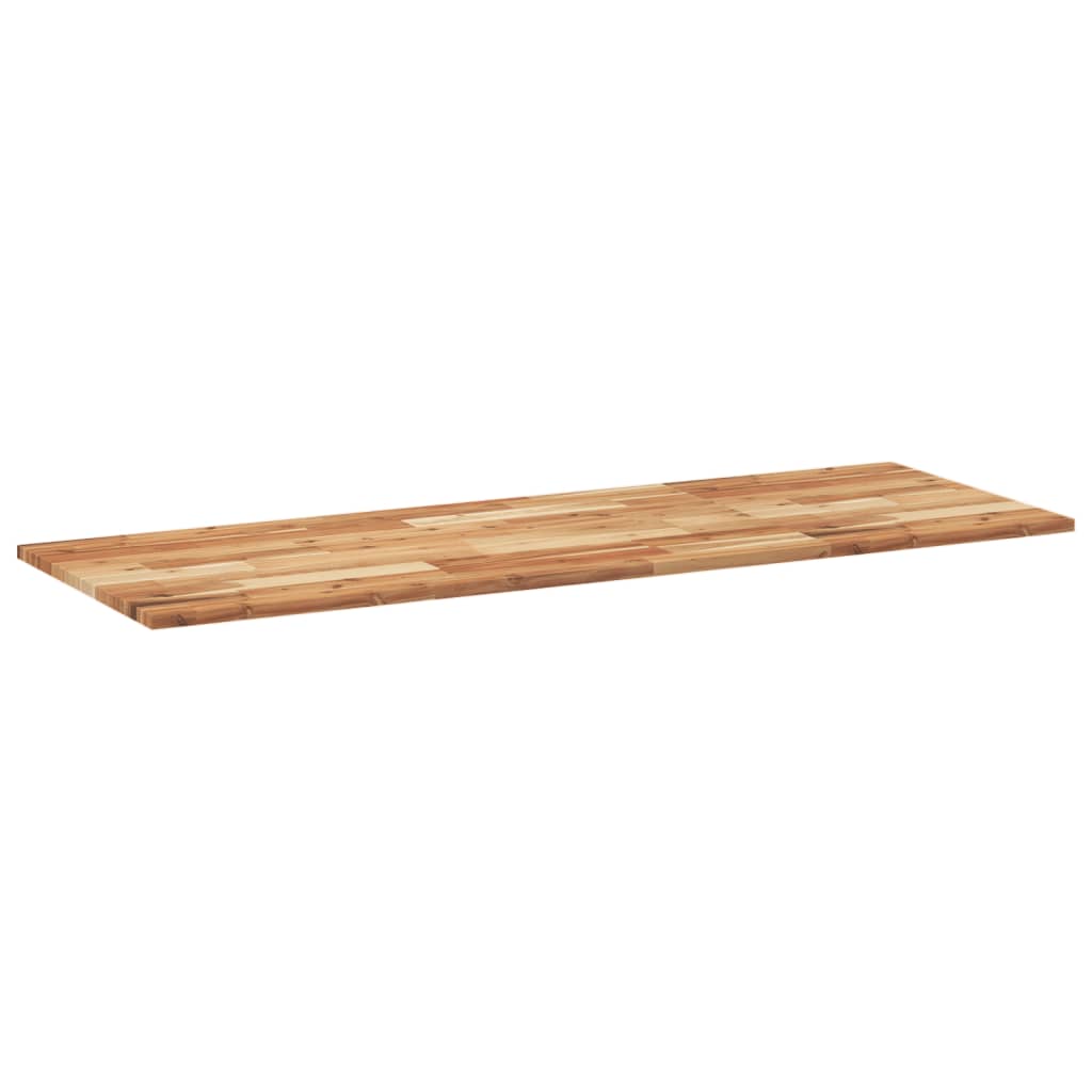Tischplatte Rechteckig 140x50x2 cm Massivholz Akazie