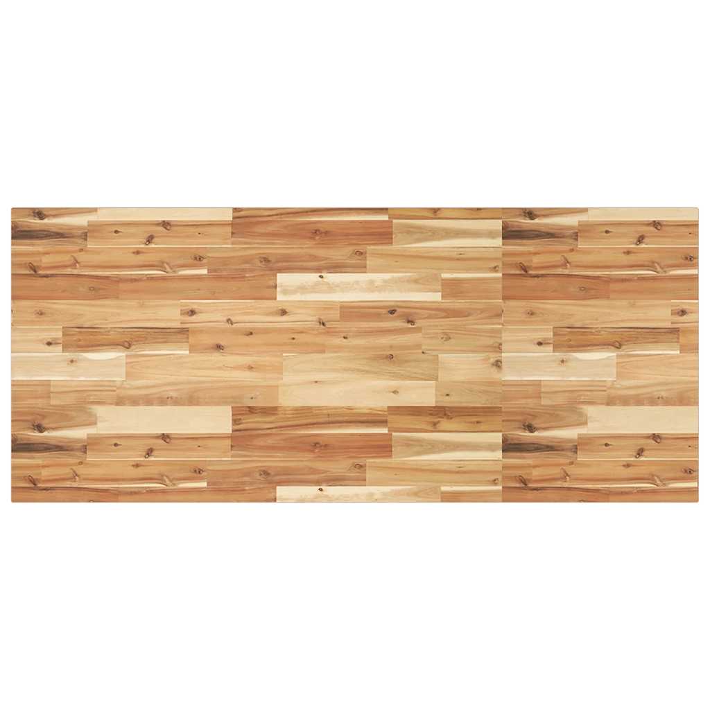 Tischplatte Rechteckig 120x60x2 cm Massivholz Akazie