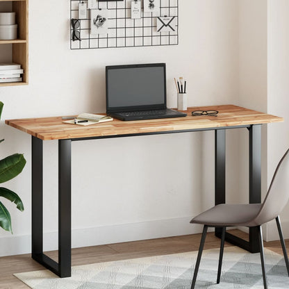 Tischplatte Rechteckig 120x60x2 cm Massivholz Akazie