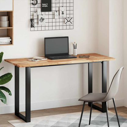 Tischplatte Rechteckig 140x60x2 cm Massivholz Akazie