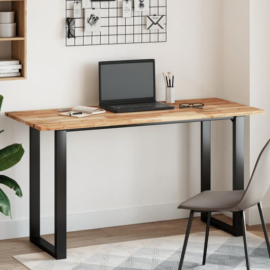 Tischplatte Rechteckig 140x60x2 cm Massivholz Akazie