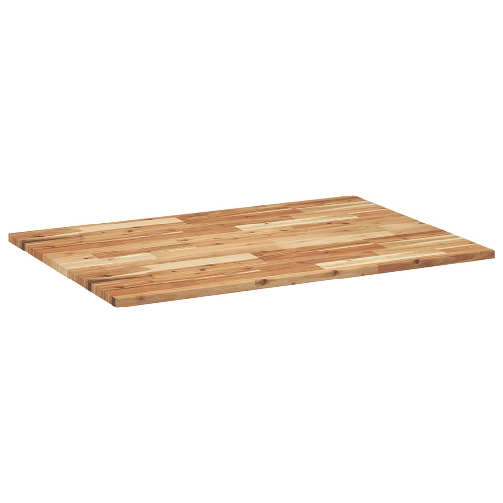 Tischplatte Rechteckig 100x70x2 cm Massivholz Akazie