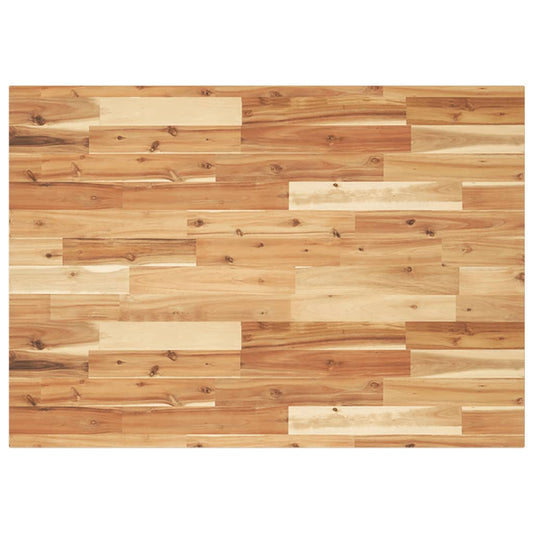 Tischplatte Rechteckig 120x70x2 cm Massivholz Akazie
