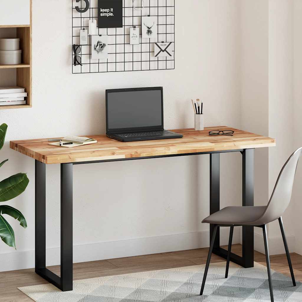 Tischplatte Rechteckig 120x60x4 cm Massivholz Akazie