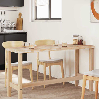 Tischplatte Rechteckig 140x60x4 cm Massivholz Akazie