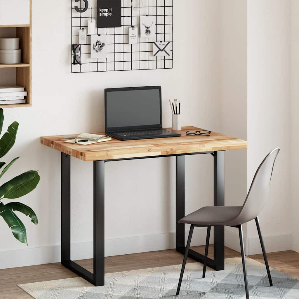 Tischplatte Rechteckig 80x70x4 cm Massivholz Akazie