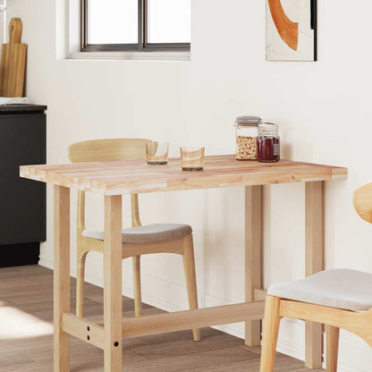 Tischplatte Rechteckig 80x70x4 cm Massivholz Akazie