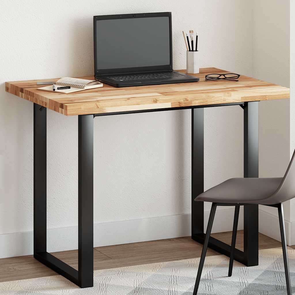 Tischplatte Rechteckig 120x70x4 cm Massivholz Akazie