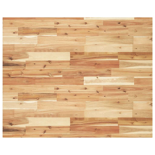 Tischplatte Rechteckig 100x80x4 cm Massivholz Akazie