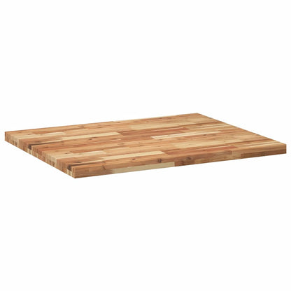 Tischplatte Rechteckig 100x80x4 cm Massivholz Akazie