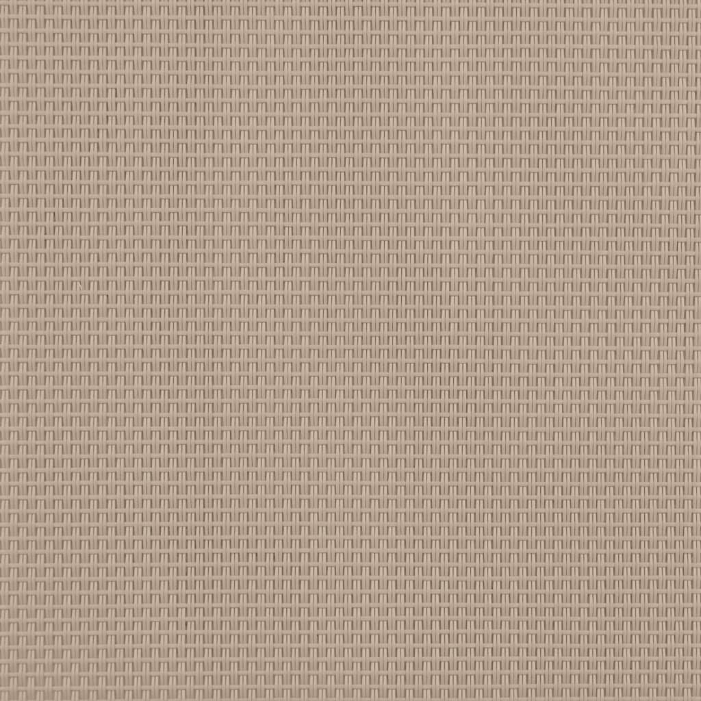 Sonnenliege Taupe Massivholz Akazie und Textilene