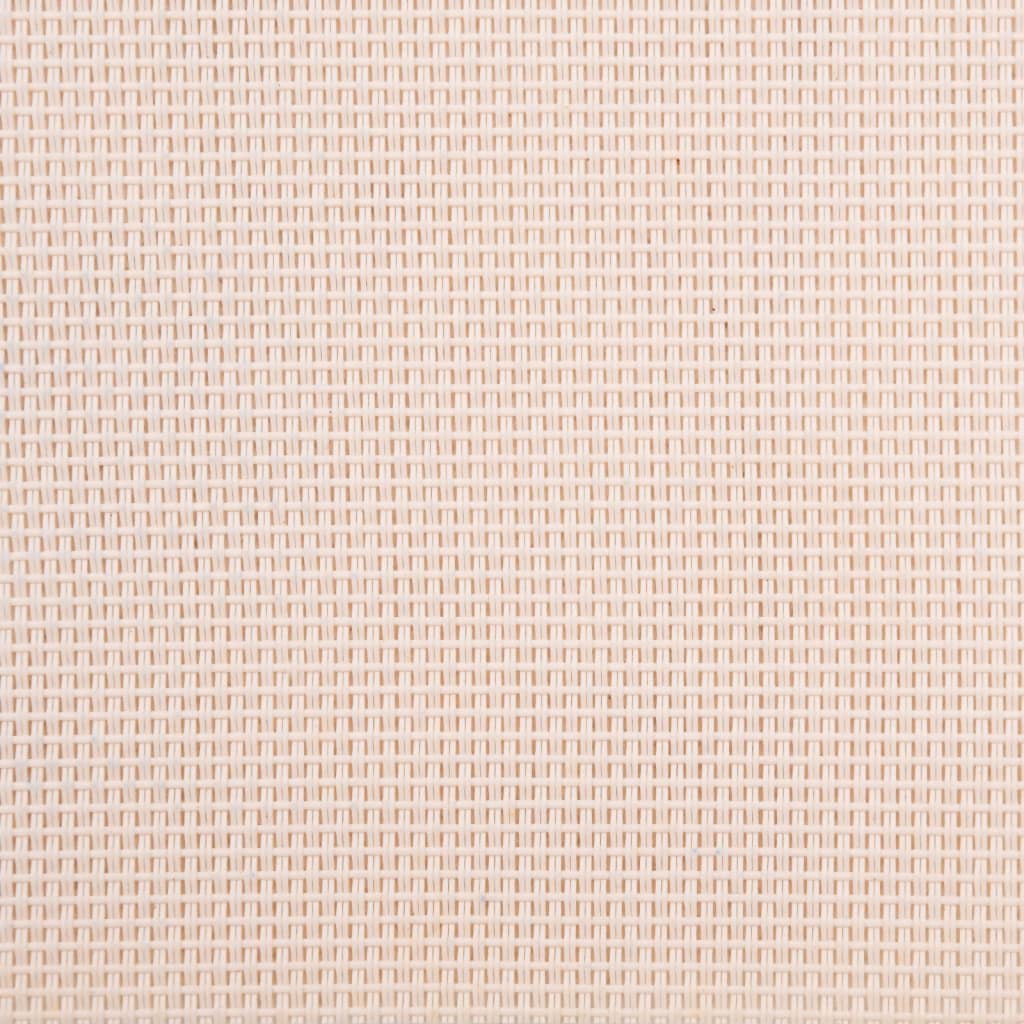 Sonnenliege mit Tisch Creme Massivholz Akazie und Textilene