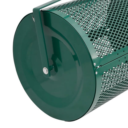 Kompost-Streuer 75L Grün Ø40x60 cm Stahl
