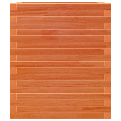 Pflanzkübel Wachsbraun 60x60x68,5 cm Massivholz Kiefer