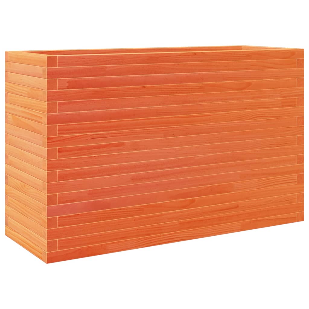 Plantekrukkevoks brun 110x40x68,5 cm massivt fyrretræ