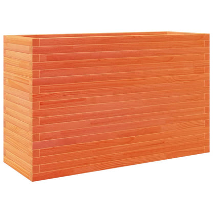 Plantekrukkevoks brun 110x40x68,5 cm massivt fyrretræ